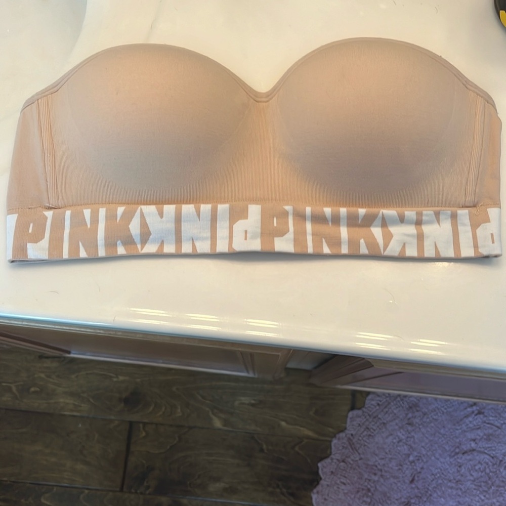 PINK - Victoria’  Secret Bandeau Bra - Nude